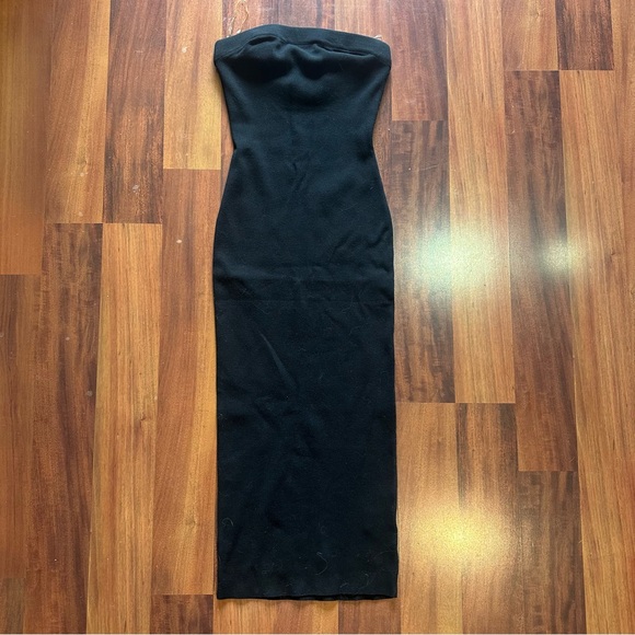 Black strapless long maxi dress - Picture 1 of 3